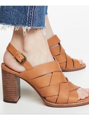 Madewell Tan Leather The Cindy‎ Sandals